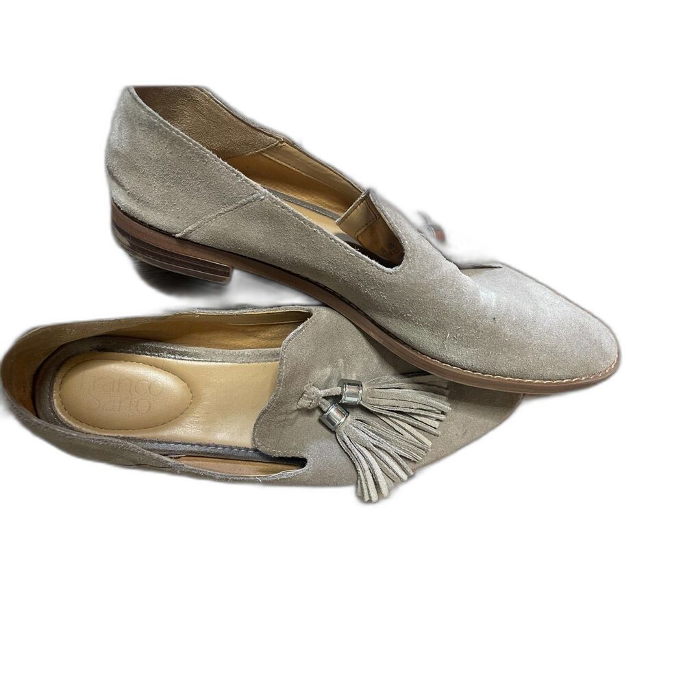 Franco Sarto suede slip on with tassel